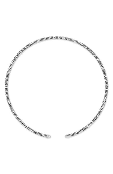 Signature Caviar Sterling Silver Necklace