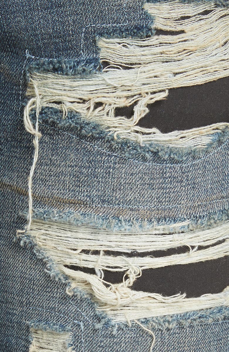 Pierre Balmain Destroyed Biker Jeans, Alternate, color,