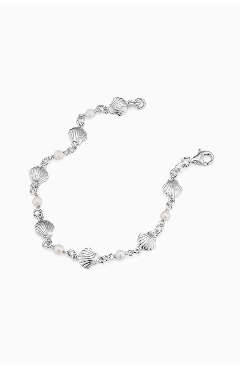 Oradina Sterling Silver Ocean Treasures Station Bracelet, Alternate, color, Silver