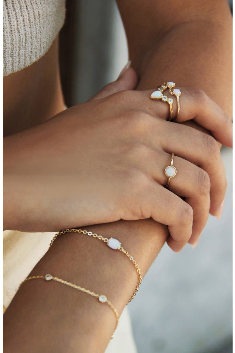 Set of 2 Bracelets, Alternate, color, GOLD