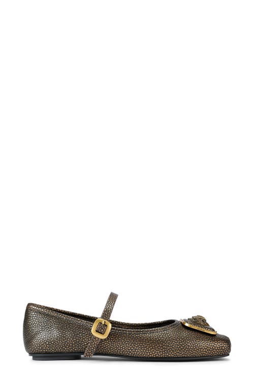 Kurt Geiger London Pimlico Mary Jane Ballet Flat In Brown