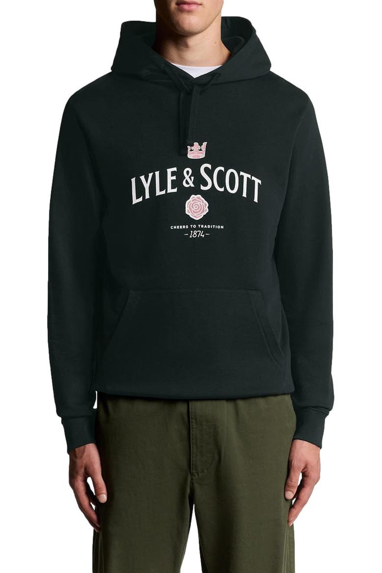 Cheers To Tradition Graphic Hoodie, Alternate, color, Dark Navy