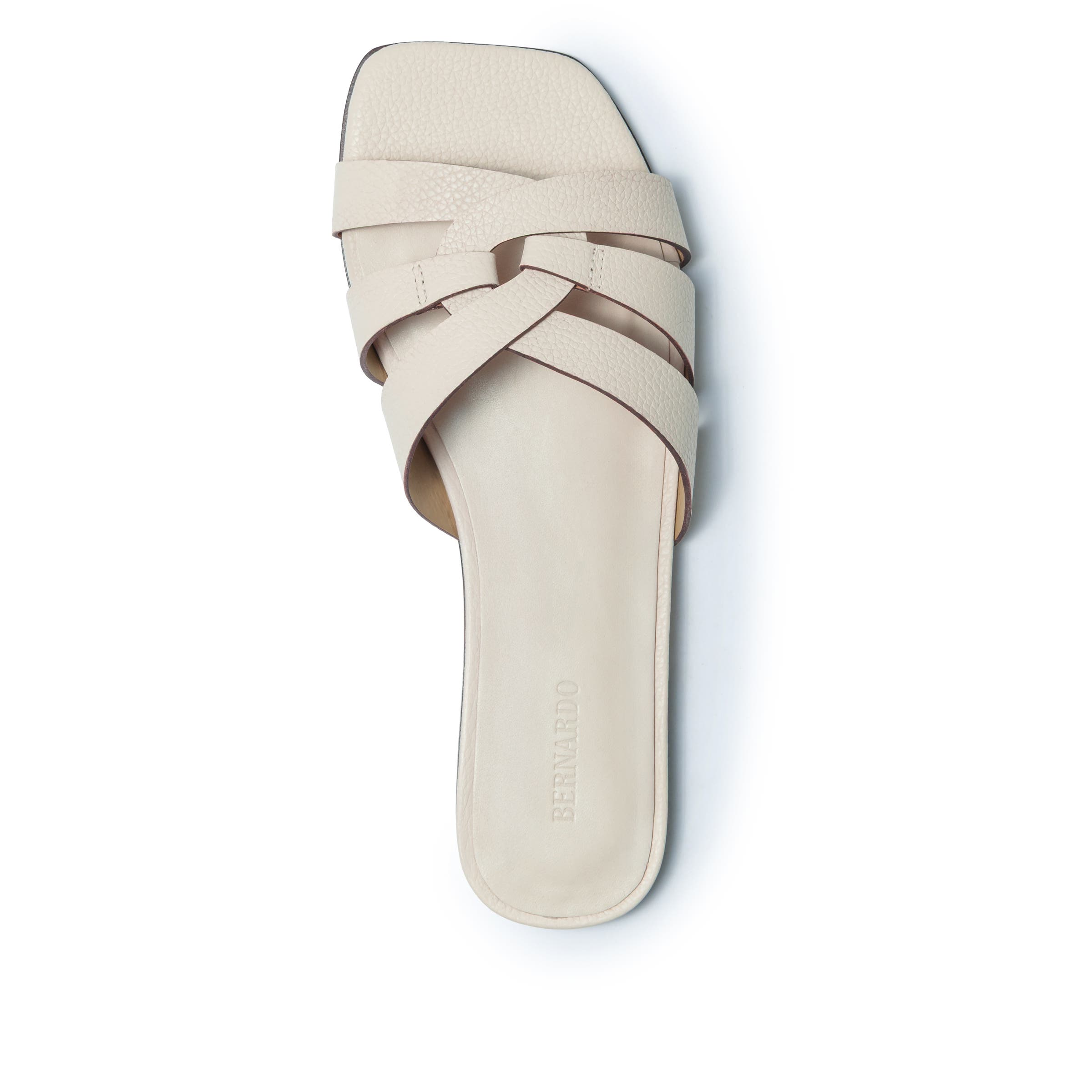 Oxford Flat Sandal, Alternate, color, EGGSHELL