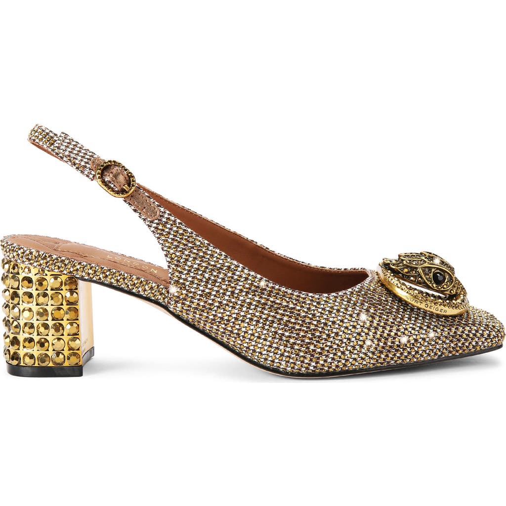 Kurt Geiger London Chelsea Slingback Pump In Brown