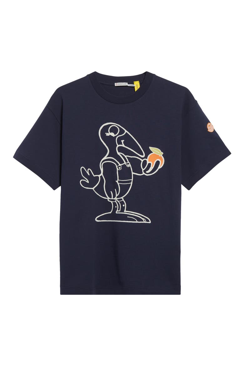 x Gilga Farm by Donald Glover Embroidered Monduck T-Shirt, Alternate, color, NAVY