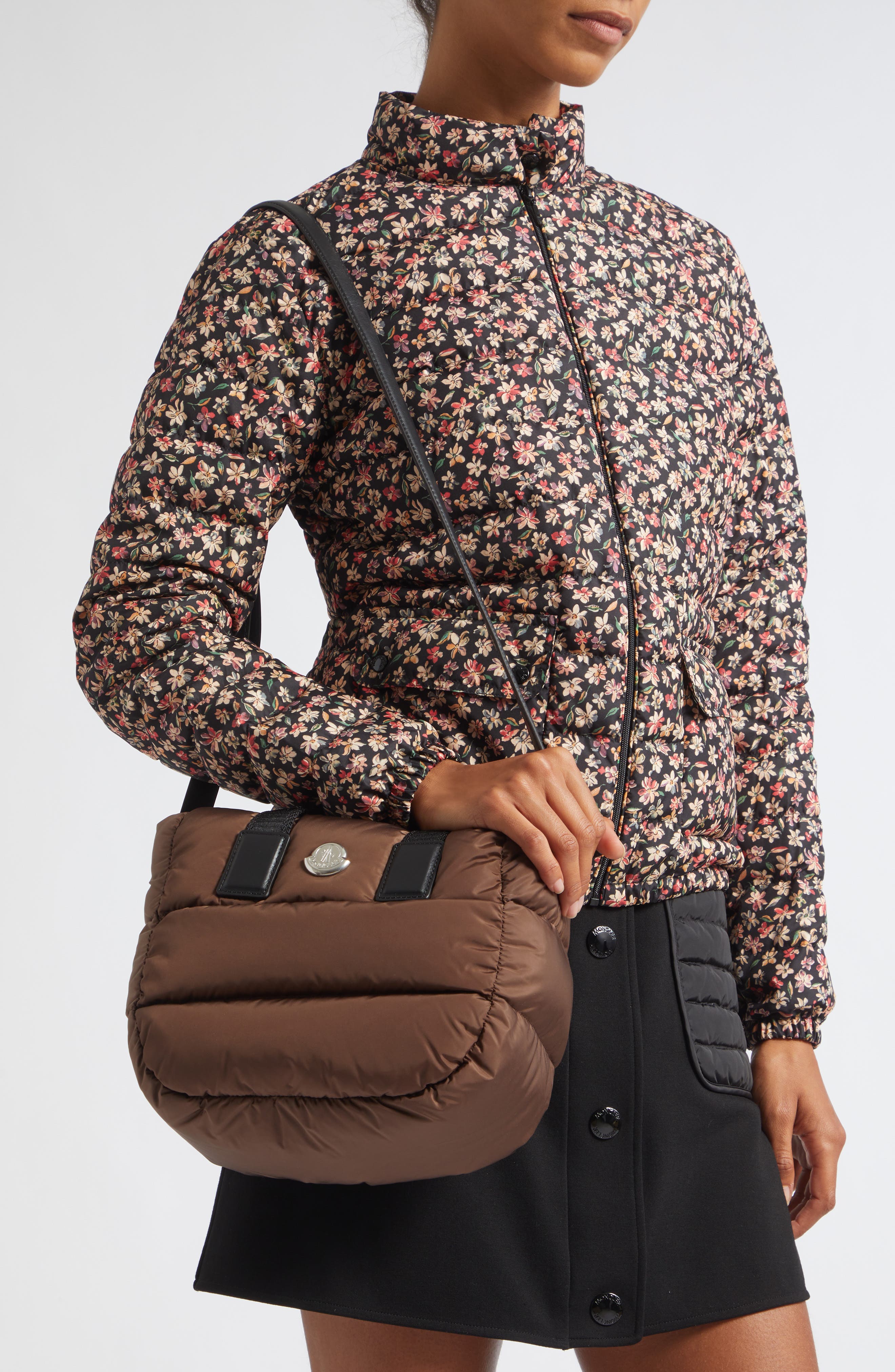 Micro Caradoc Puffer Crossbody Bag, Alternate, color, ESPRESSO BEAN