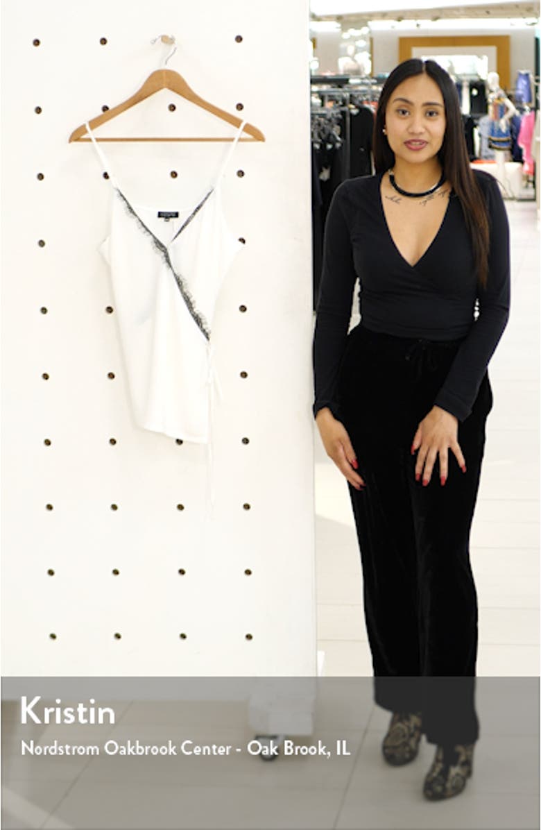 Lace Trim Wrap Camisole, sales video thumbnail