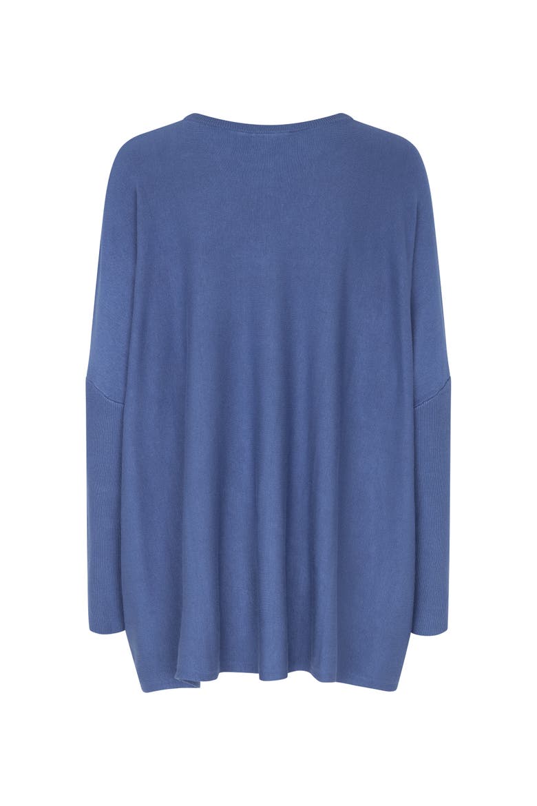 Mafanasi Round Neck Oversized Top, Alternate, color, Gray Blue
