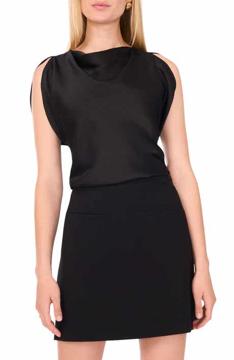 1.STATE Drapey Satin Top