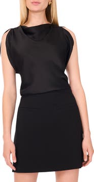 1.STATE Drapey Satin Top