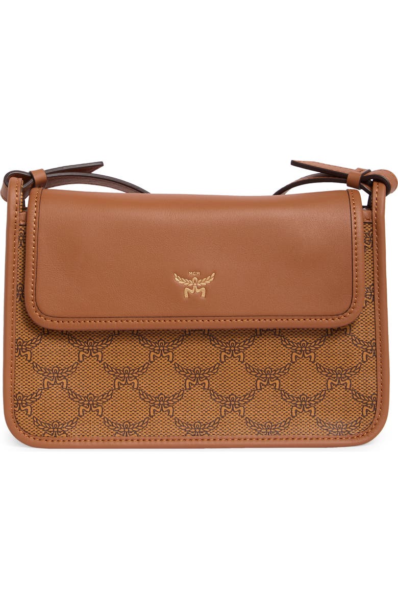 MCM Himmel Lauretos Coated Canvas Crossbody Bag, Main, color,