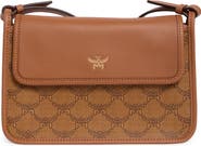 MCM Himmel Lauretos Coated Canvas Crossbody Bag