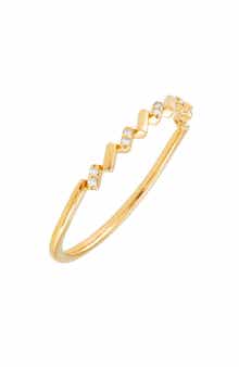 Frankie & Zoe Diamond Zigzag Band Ring