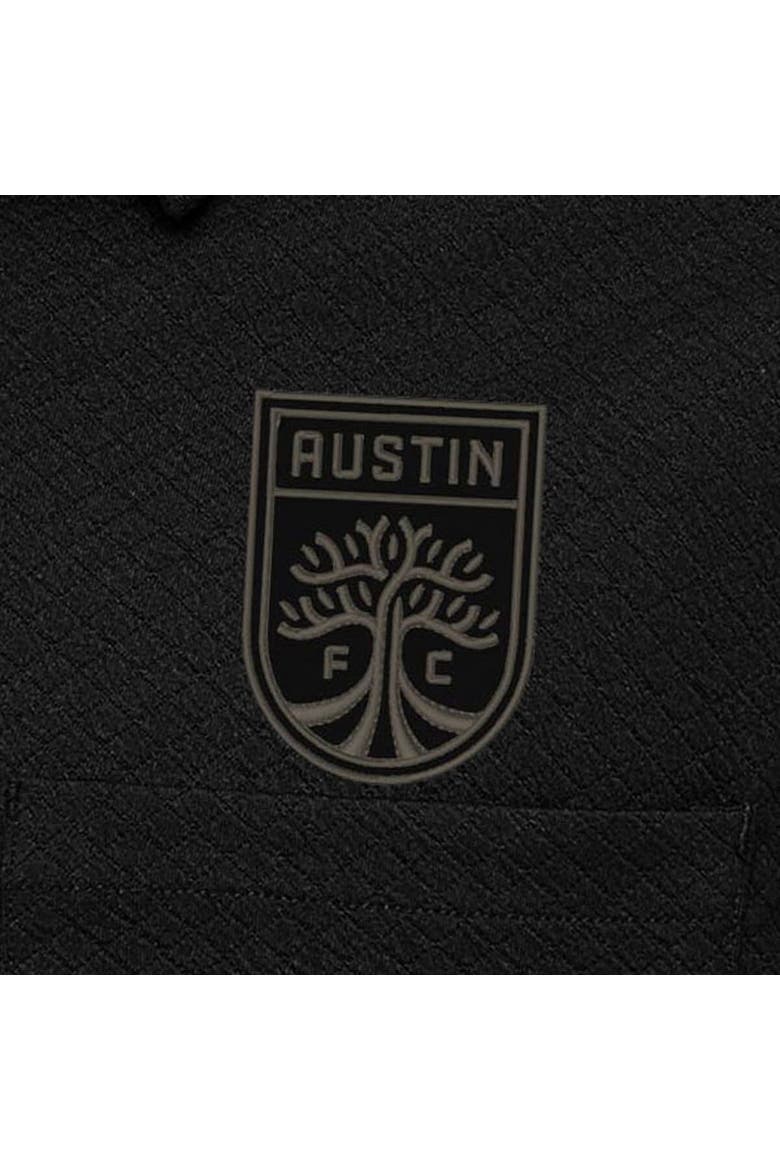 Men's Antigua Black Austin FC Streamer Diamond Button-Up Shacket, Alternate, color, Black