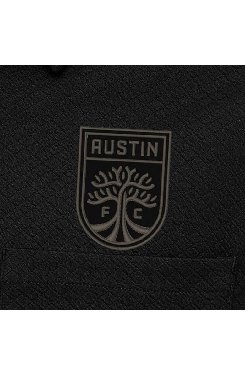 ANTIGUA Men's Antigua Black Austin FC Streamer Diamond Button-Up Shacket, Alternate, color, Black