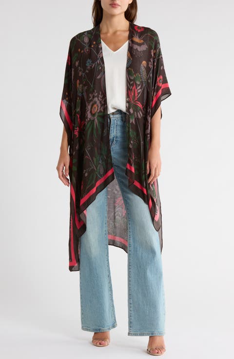 Melrose & Market Printed Ruana