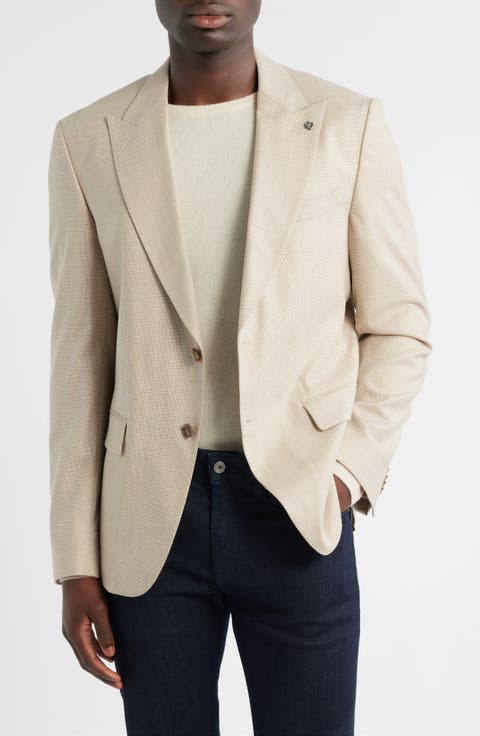 Hutson Slim Fit Stretch Wool Blend Sport Coat (Regular, Short & Long)