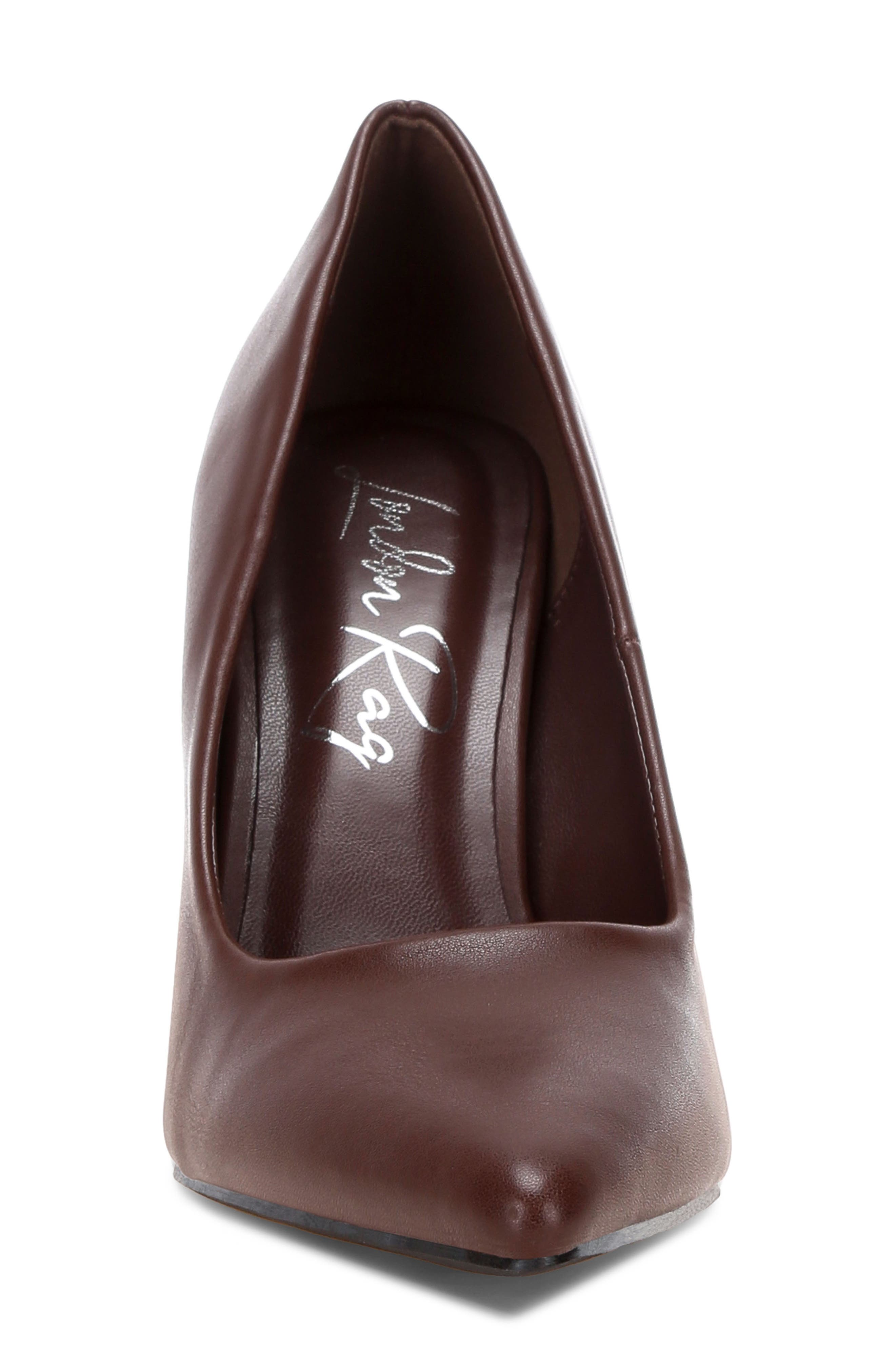 Zhuri Pointed Toe Pump, Alternate, color, BROWN