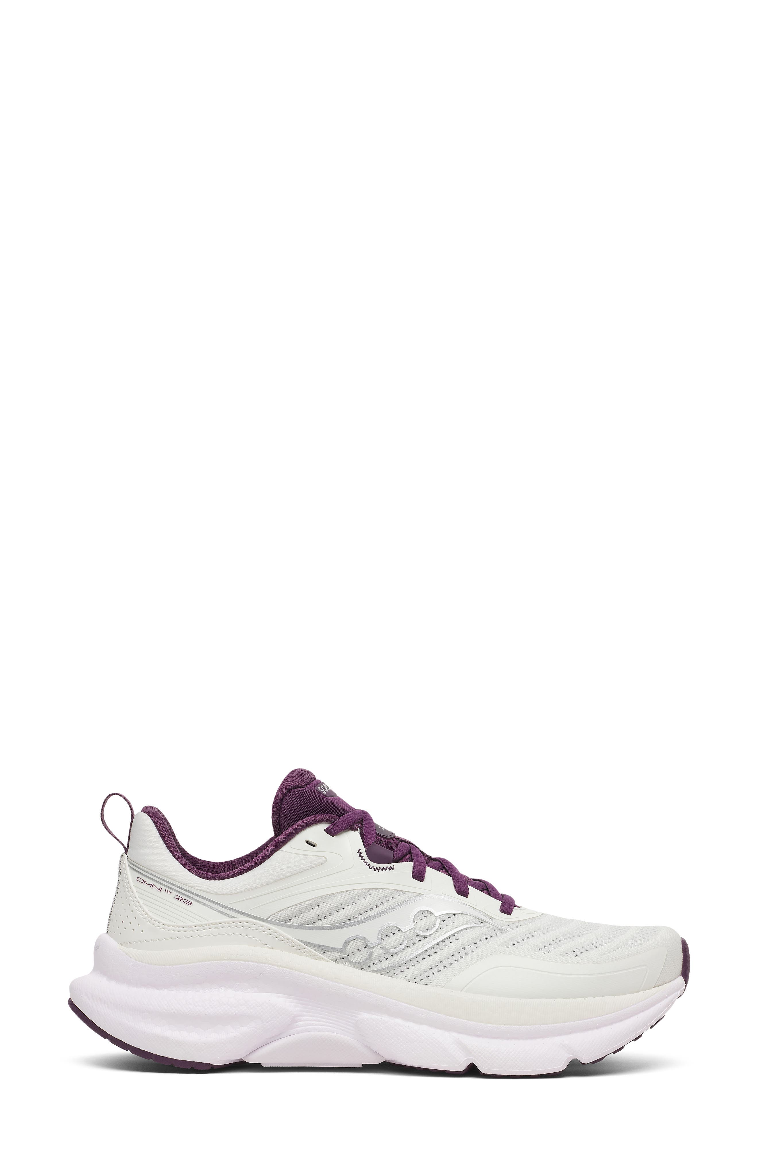 Omni ST 23 Running Shoe, Alternate, color, IVORY/ EGGPLANT