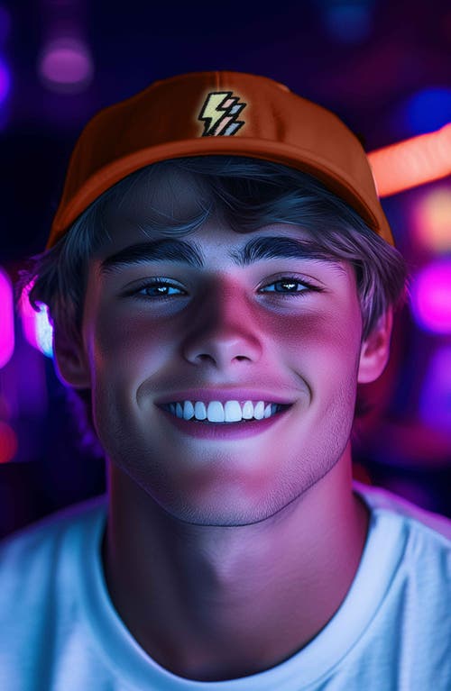 Dalix Lightning Cap In Orange