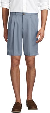 Lands' End Comfort Waist Pleated 9" No Iron Chino Shorts