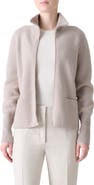 Akris Cashmere Piqué Knit Zip-Up Cardigan