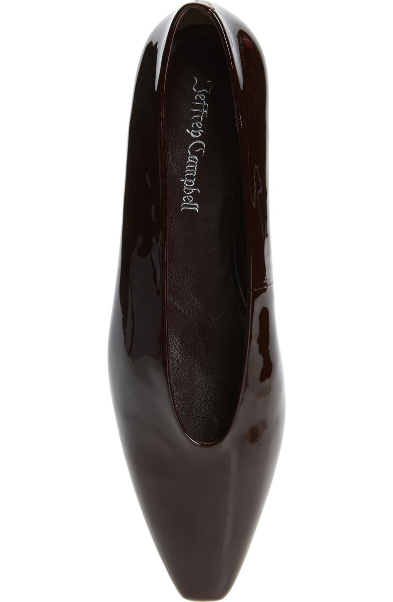 Jeffrey Campbell Hinted Pointed Toe Flat, Alternate, color, Coffee Patent