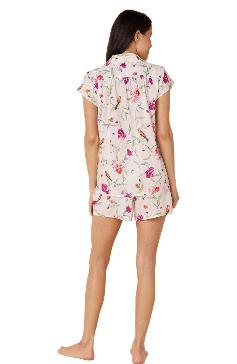 The Cat's Pajamas Luxe Pima Short Print Set, Alternate, color, Rosa & Bird