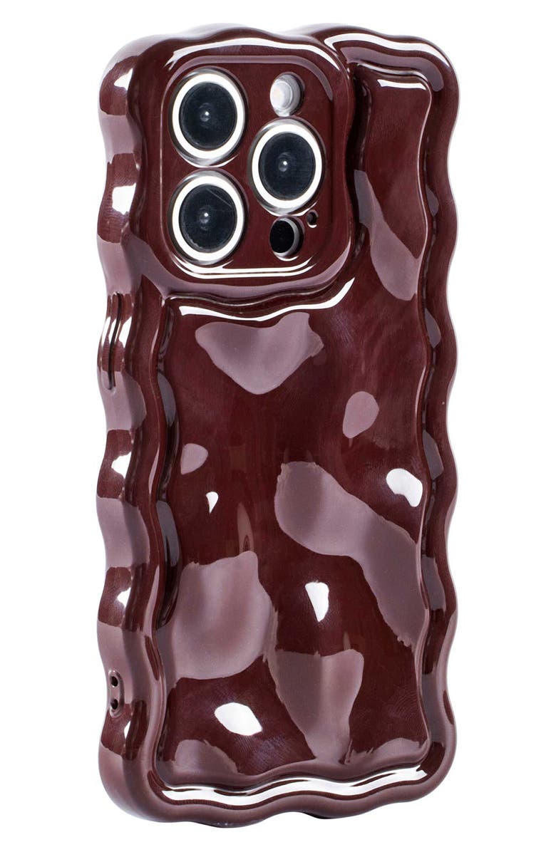 Auramma Meteorite Wavy iPhone 15 Pro Phone Case, Alternate, color, Wine