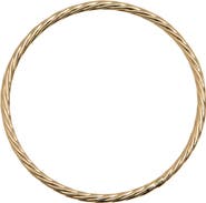 Argento Vivo Sterling Silver Twisted Bangle Bracelet