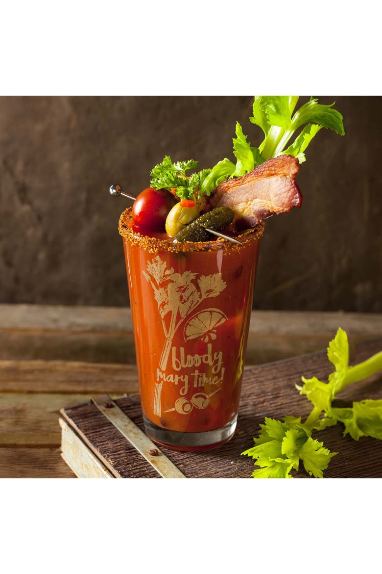 Bloody Mary Time Cocktail Glasses, Alternate, color, Clear