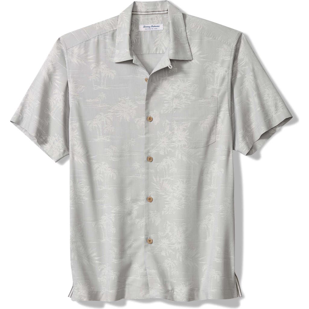 Tommy Bahama Coastal Ease Islandzone® Camp Shirt In Gray