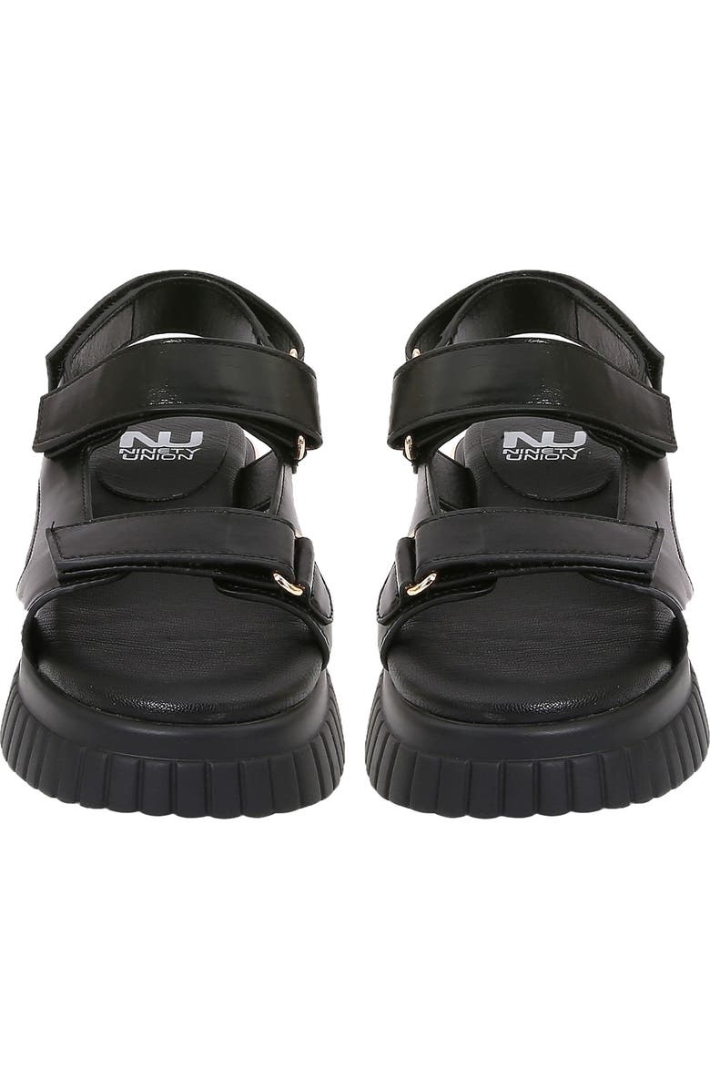 NINETY UNION Bayside Platform Sandal, Alternate, color, Black