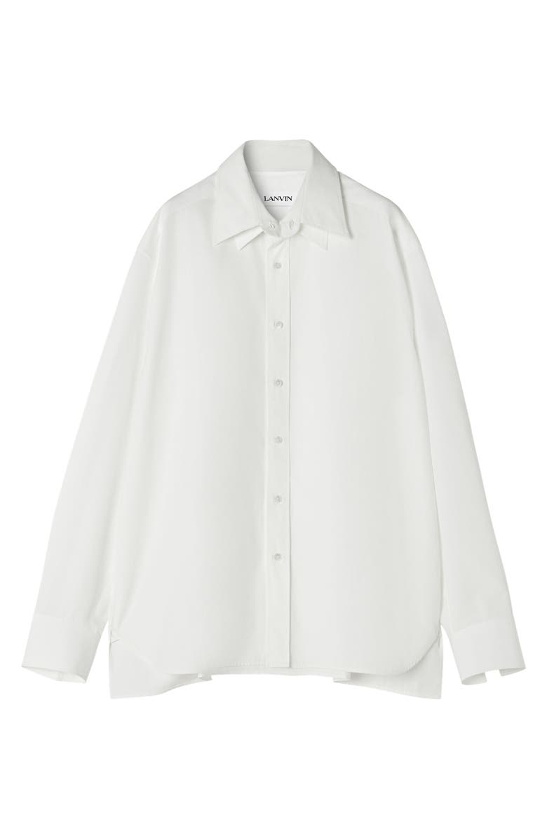 Lanvin Oversized Cotton Poplin Shirt, Main, color, 