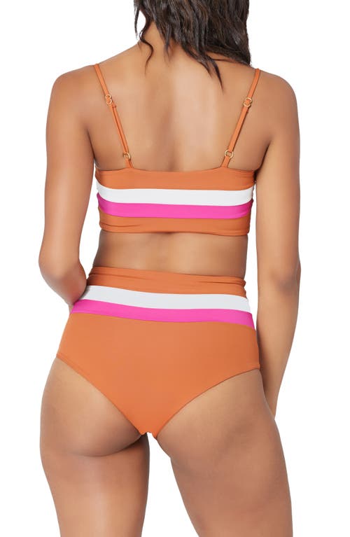 L*space Lspace L Space Portia Reversible High Waist Stripe Bikini Bottoms In Multi
