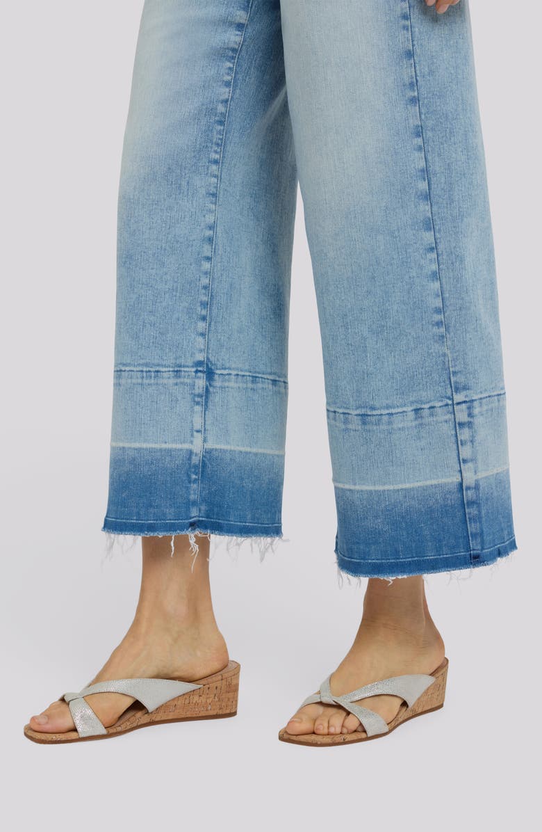 NYDJ Teresa Raw Hem Wide Leg Ankle Jeans, Alternate, color, 