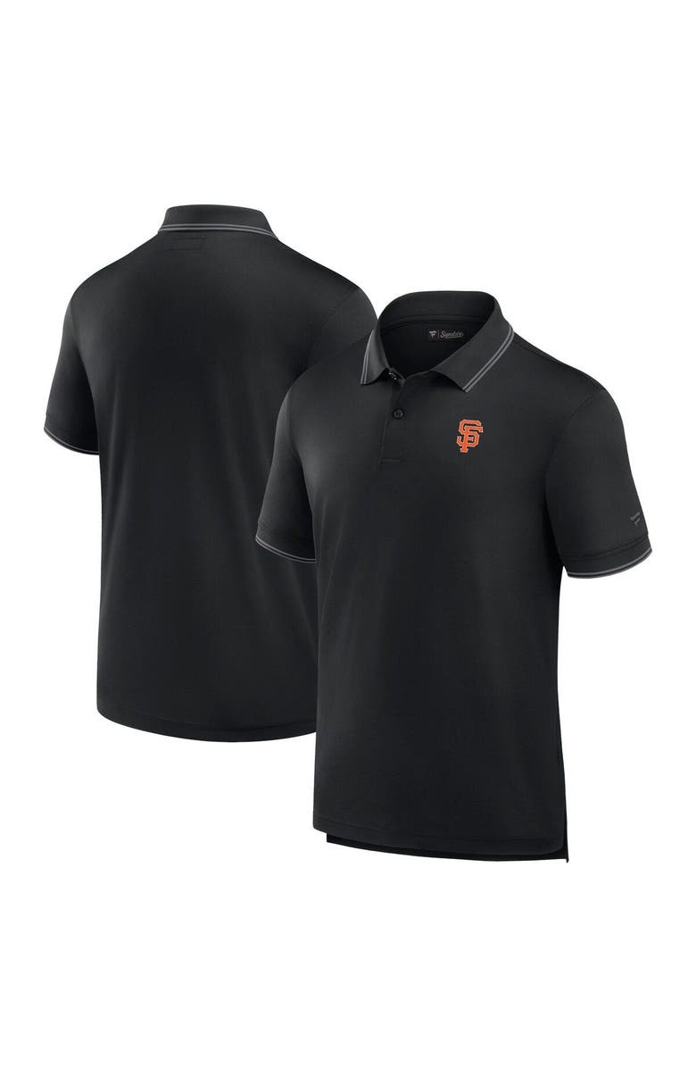 Fanatics Signature Men's Fanatics Signature Black San Francisco Giants Pique Polo Shirt, Main, color, Black