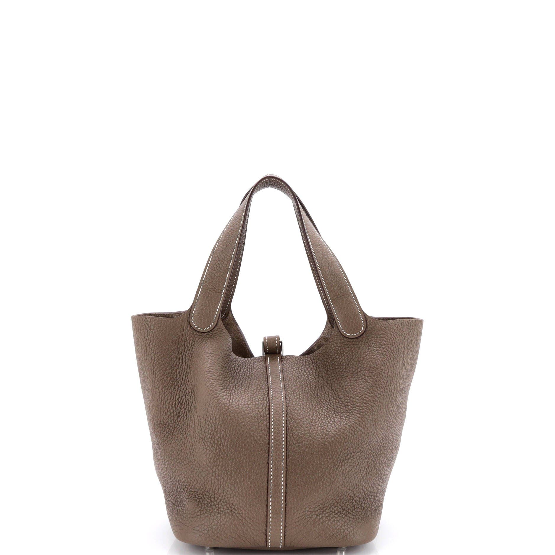 Pre-Owned Hermes Picotin Lock Bag Clemence MM, Alternate, color, 