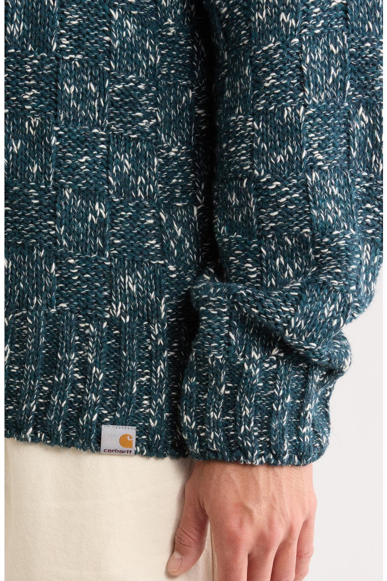 Kyloe Sweater, Alternate, color, DEEP LAGOON HEATHER