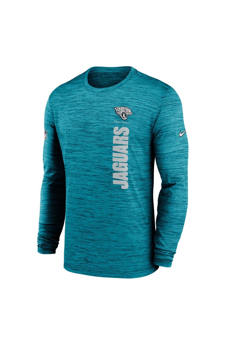 Nike Men's Nike Teal Jacksonville Jaguars 2024 Sideline Velocity Performance Long Sleeve T-Shirt, Alternate, color, 