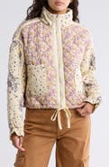 BLANKNYC Bloom Bash Quilted Bomber Jacket