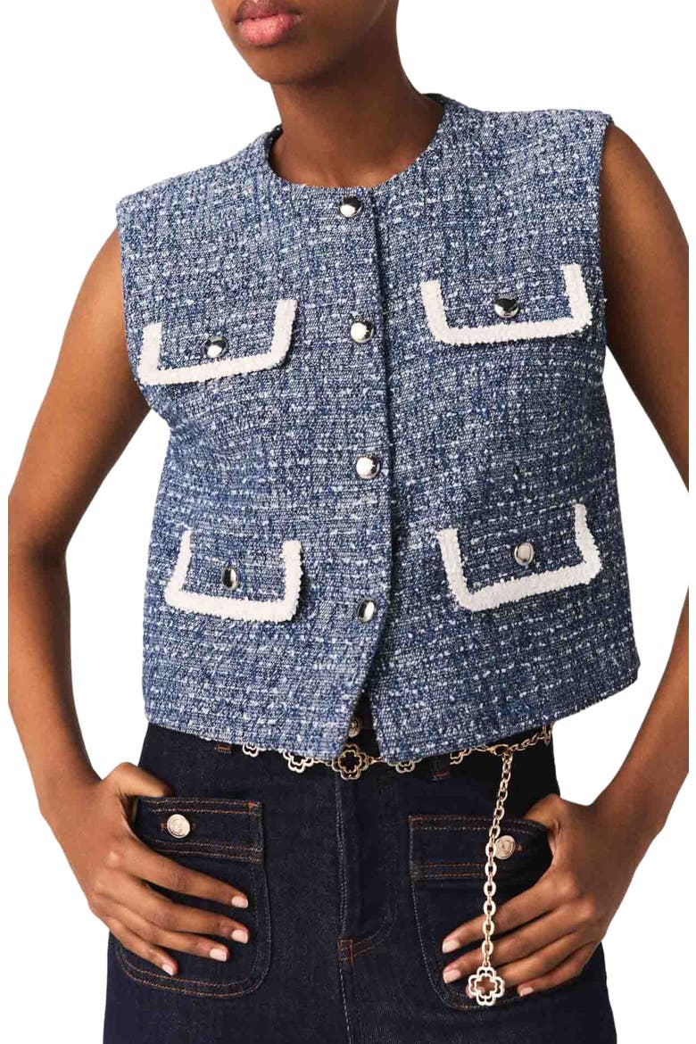 Tweed jacket, Alternate, color, Blue
