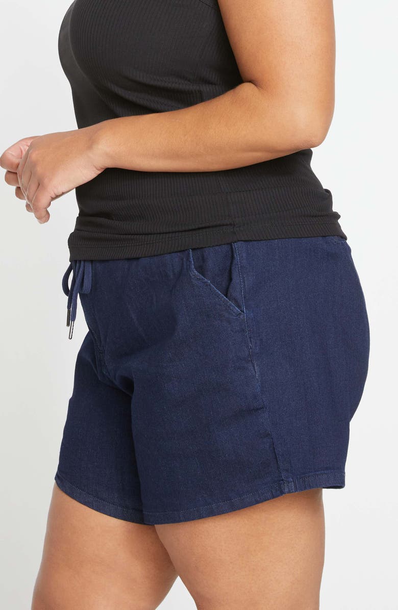 Universal Standard Marche Tie Waist Denim Shorts, Alternate, color, 