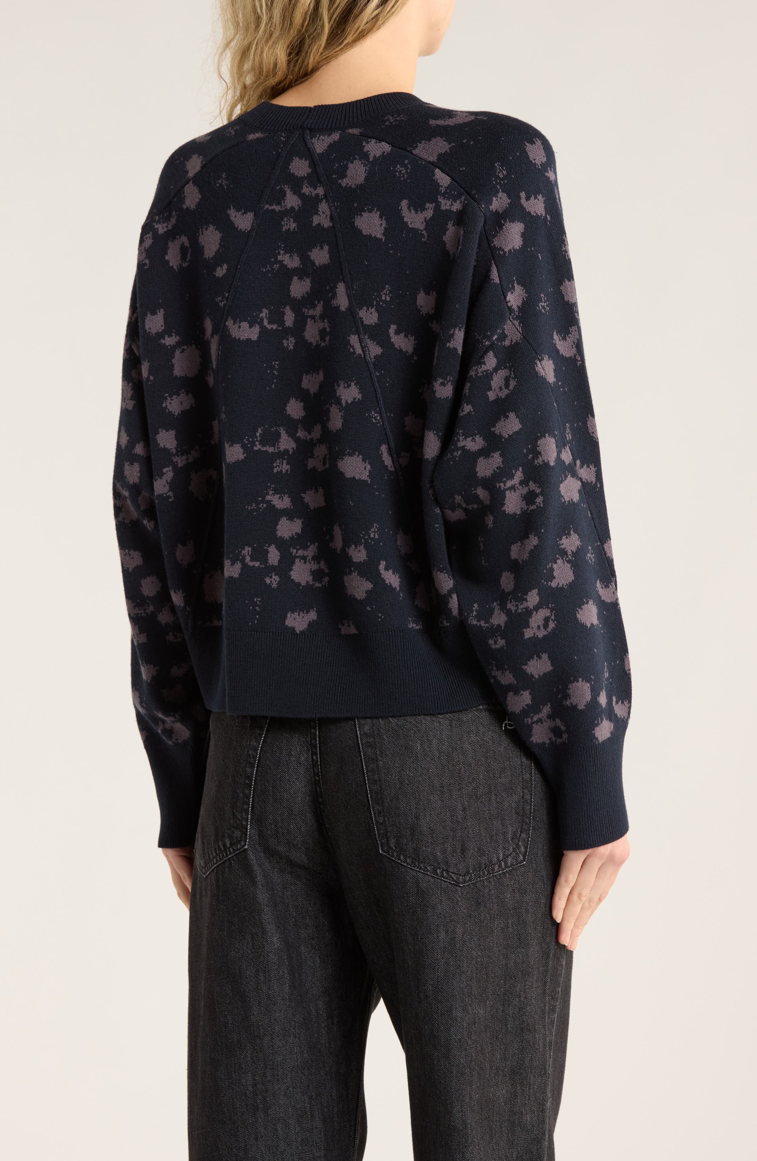 Lysa Jacquard Crop Sweater - image 2
