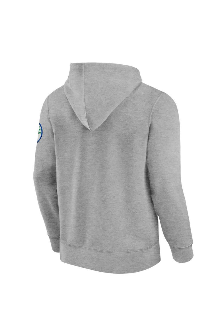 Men's Fanatics  Heather Gray Seattle Seahawks Label Maker Pullover Hoodie, Alternate, color, Gray