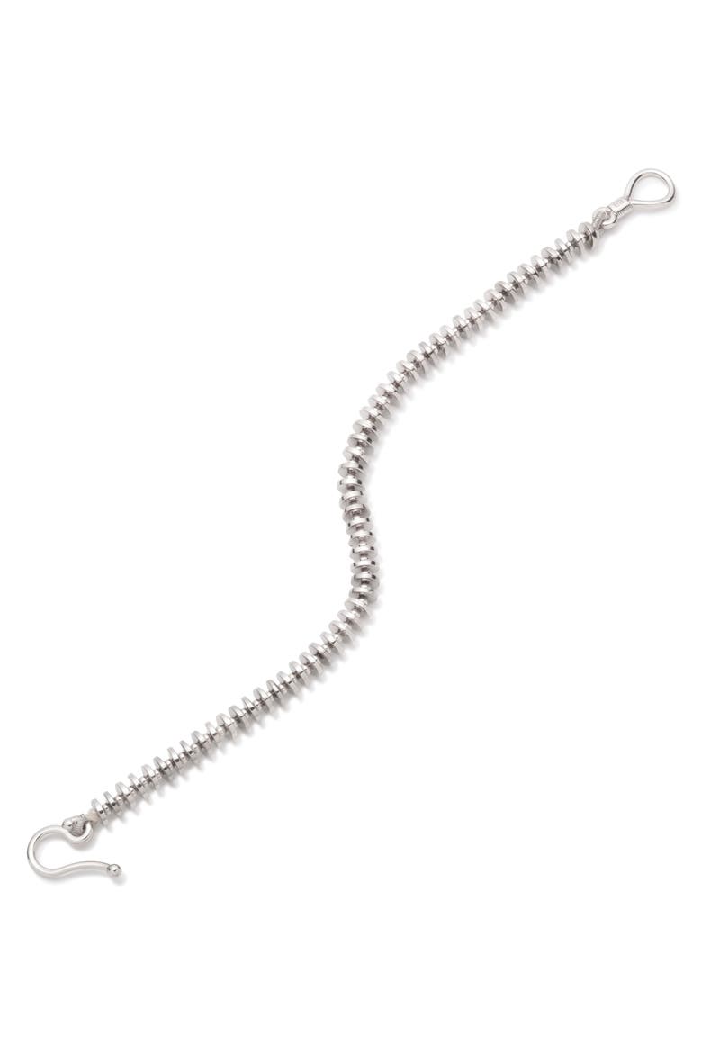 Discus Link Bracelet, Main, color, SILVER