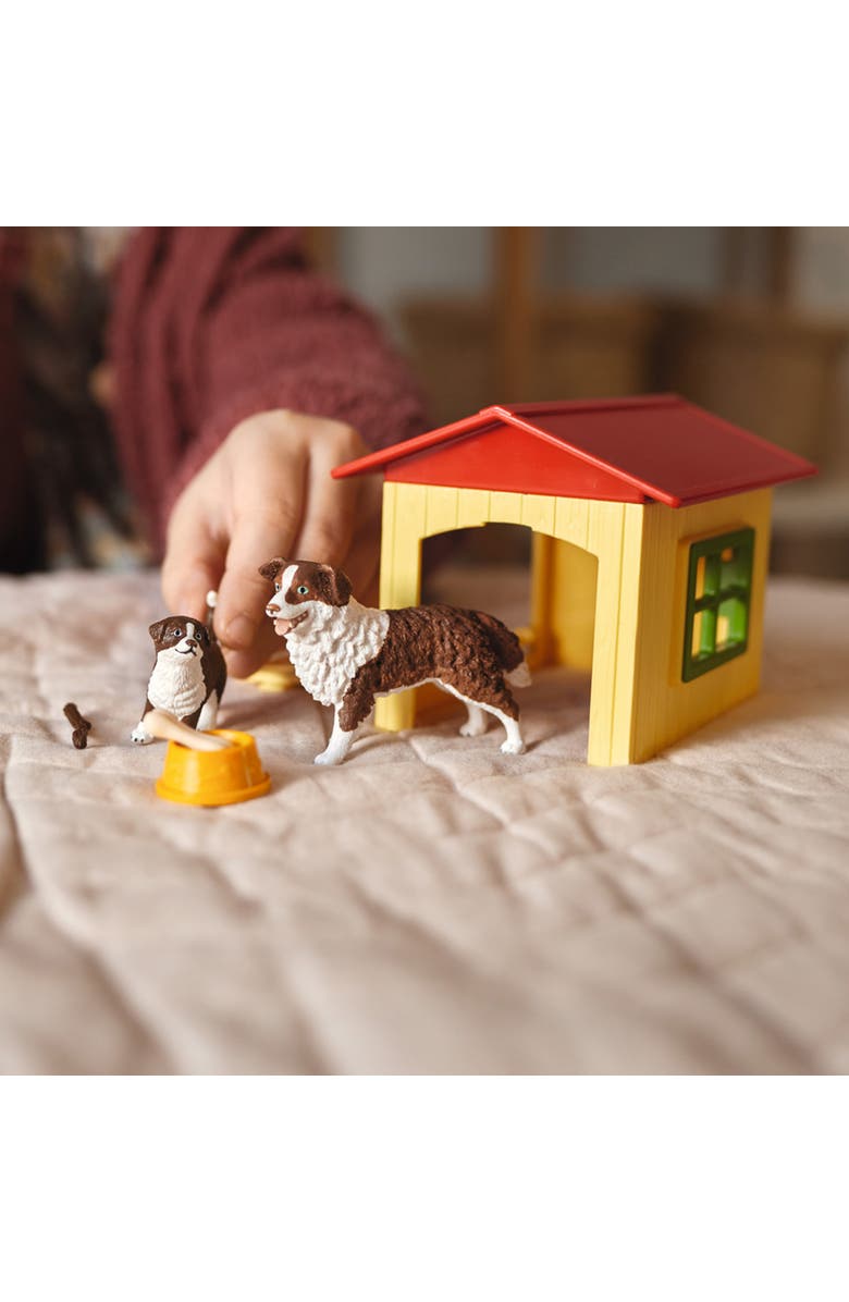 Schleich Farm World Friendly Dog House, 6 Piece Playset, Multicolor, Kids Ages 3+, Alternate, color, Multicolored