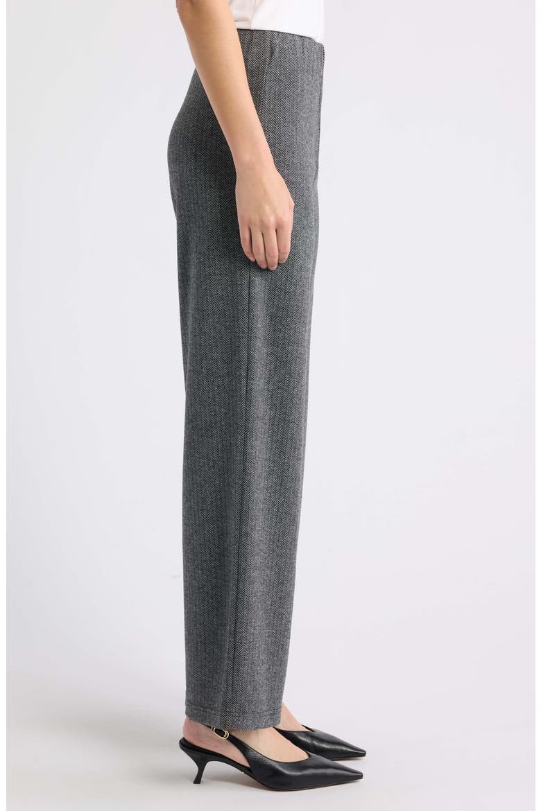 Herringbone Pull-On Pants, Alternate, color, GREY