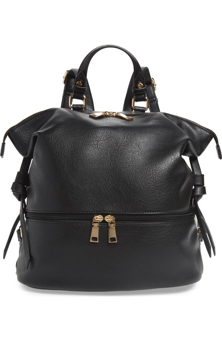 Sole Society Cyndi Faux Leather Backpack, Main, color,