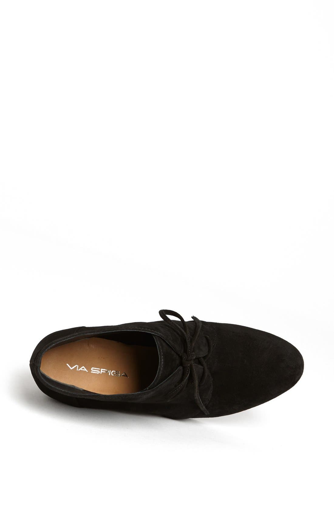 'Fedora' Bootie, Alternate, color, BLACK SUEDE